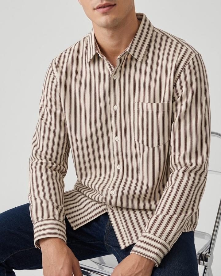 Vintage Striped Relaxed Fit Shirt