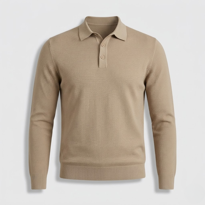 Federico Textured Knit Polo Shirt