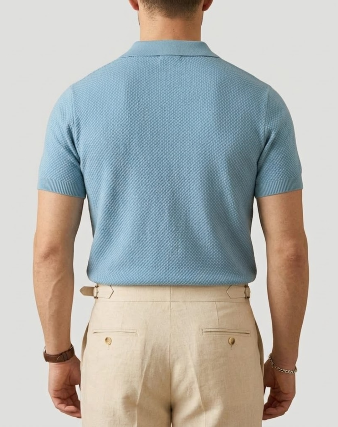 Textured Modern Fit Polo Shirt