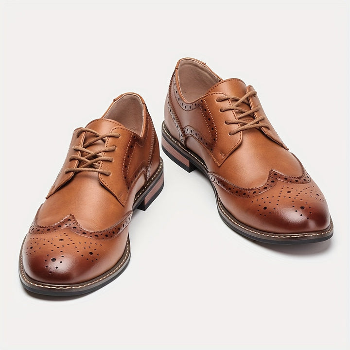 Classic Lace-Up Brogue Dress Shoes