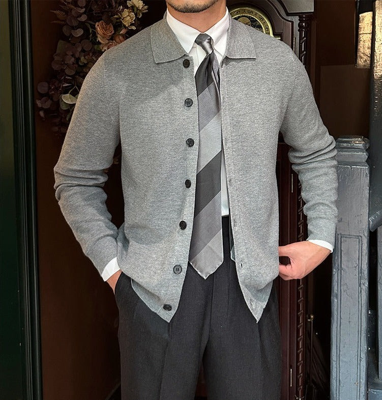 Felipe Classic Collared Cardigan