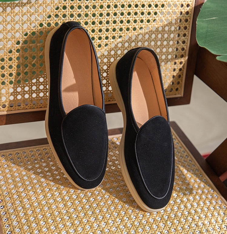 LORENZIO Premium Suede Slip-On Loafers