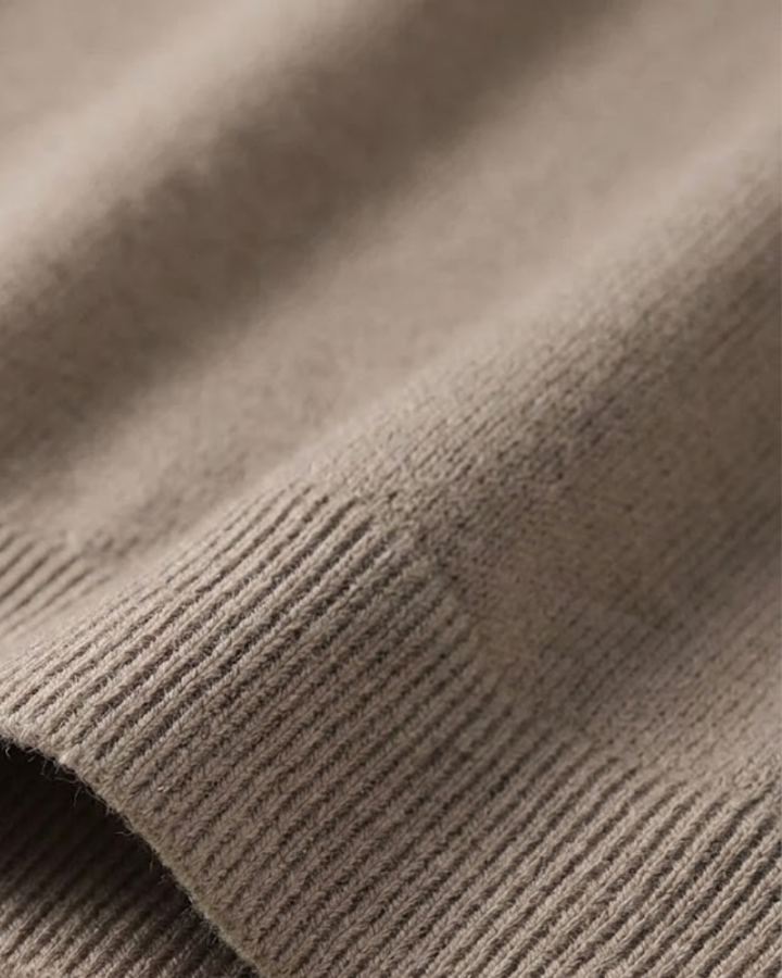 100% Wool Long Sleeve Polo Shirt