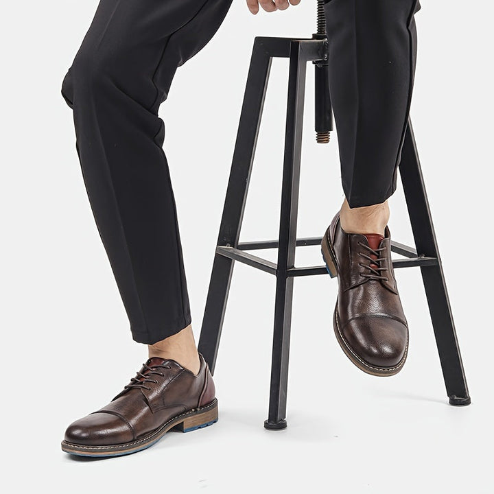 Men’s Cap-Toe Derby Dress Shoes