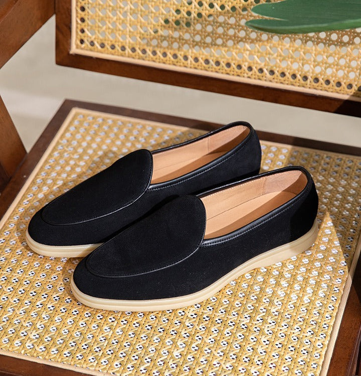 LORENZIO Premium Suede Slip-On Loafers