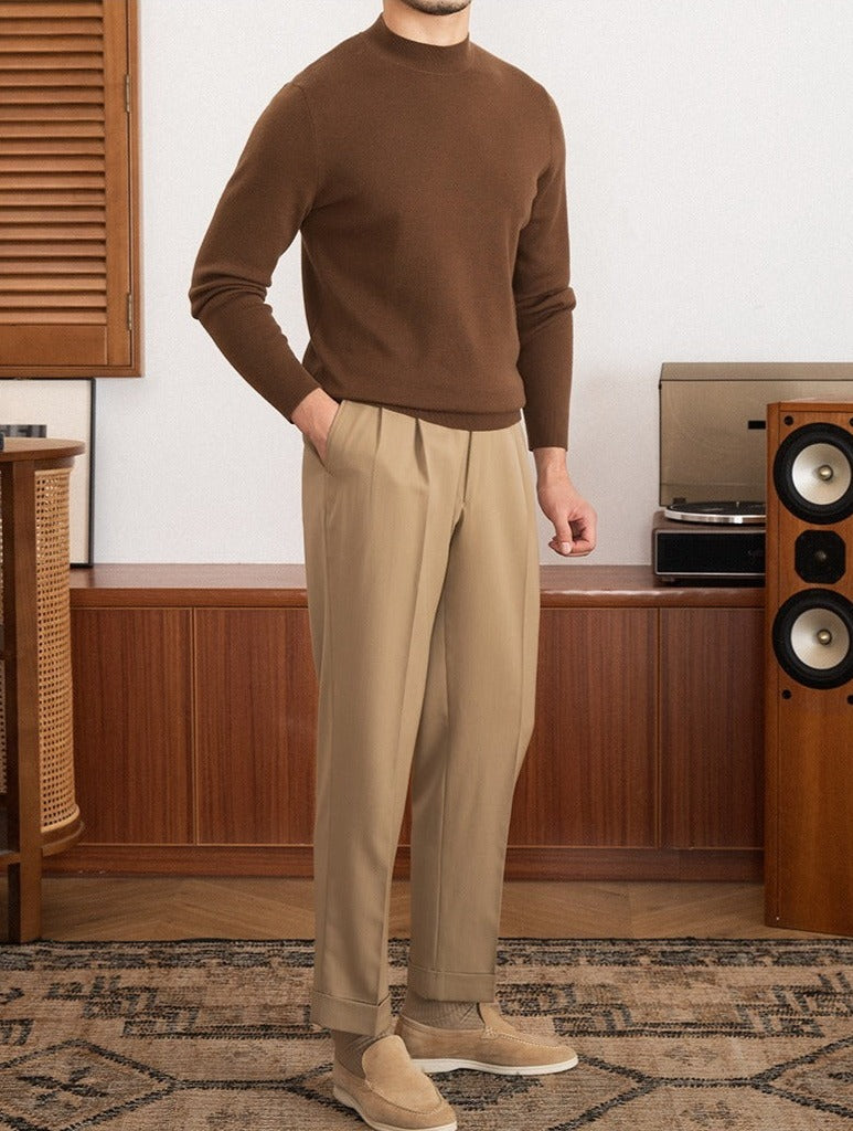 Axel Premium Knit Mock Neck Sweater