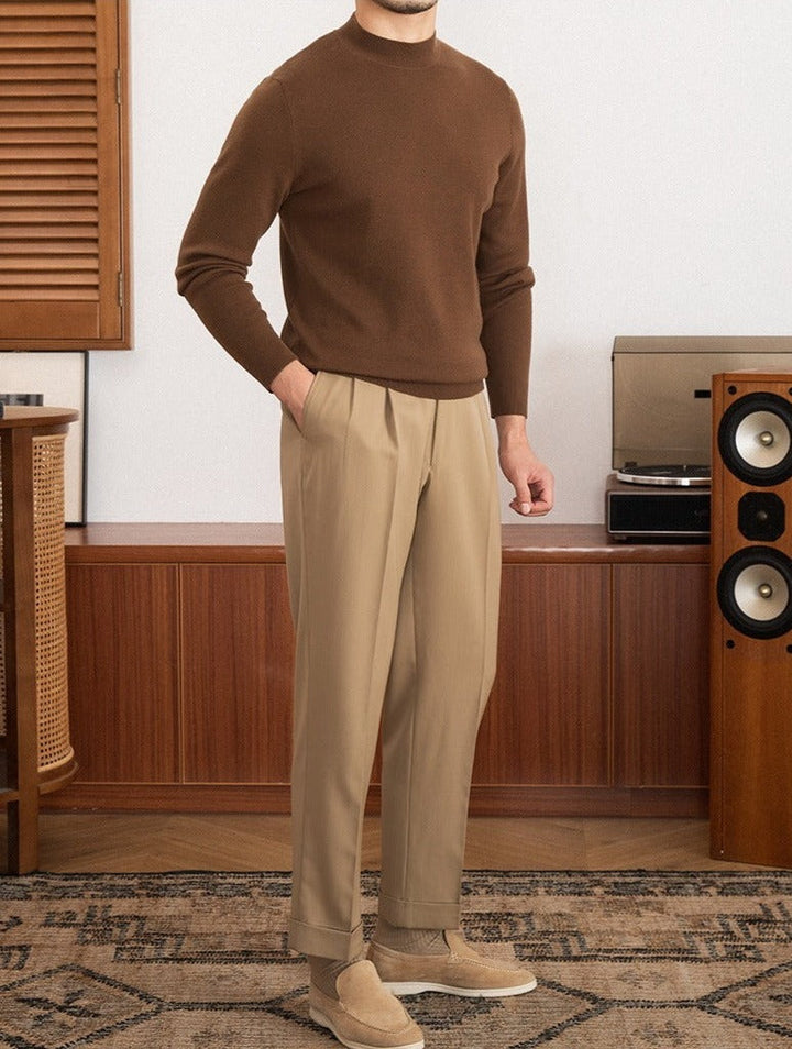 Axel Premium Knit Mock Neck Sweater
