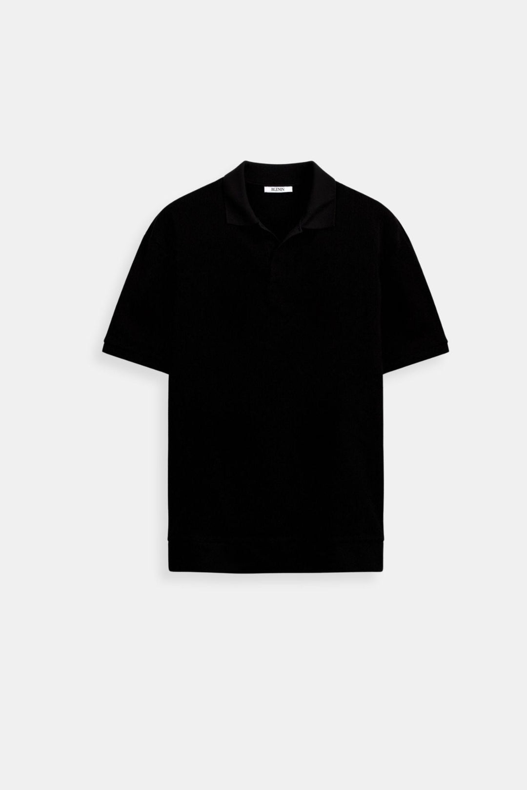 LEON Premium Knit Open-Collar Polo Shirt