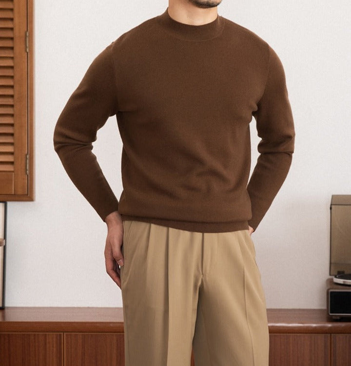 Axel Premium Knit Mock Neck Sweater