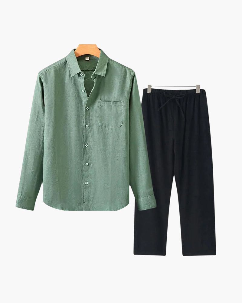 Linen Shirt & Pants Set