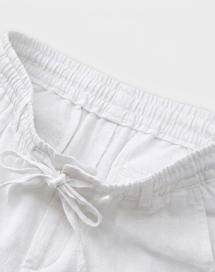 Lightweight Linen Drawstring Shorts