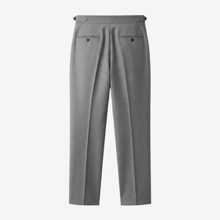 Double-Pleat Relaxed Tapered Pants