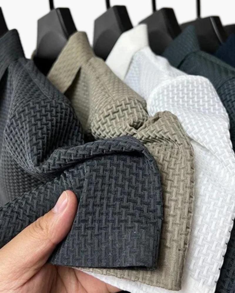 Marc Textured Knit Polo Shirt