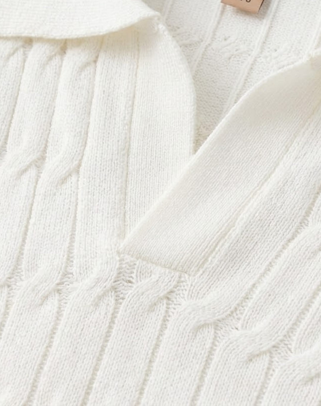 Textured Knit Polo Shirt
