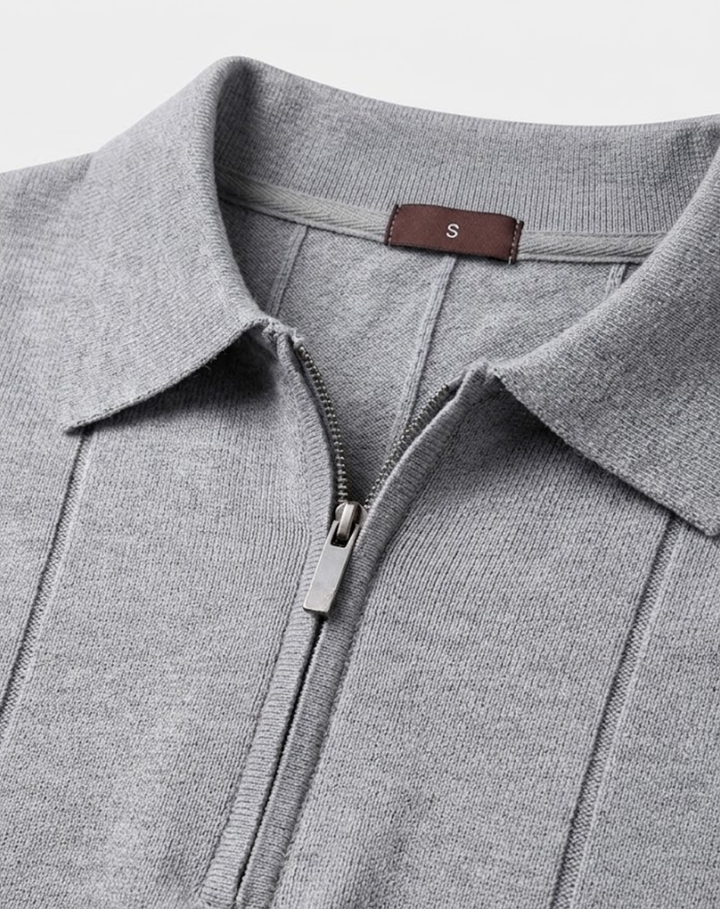 Quarter-Zip Polo Shirt