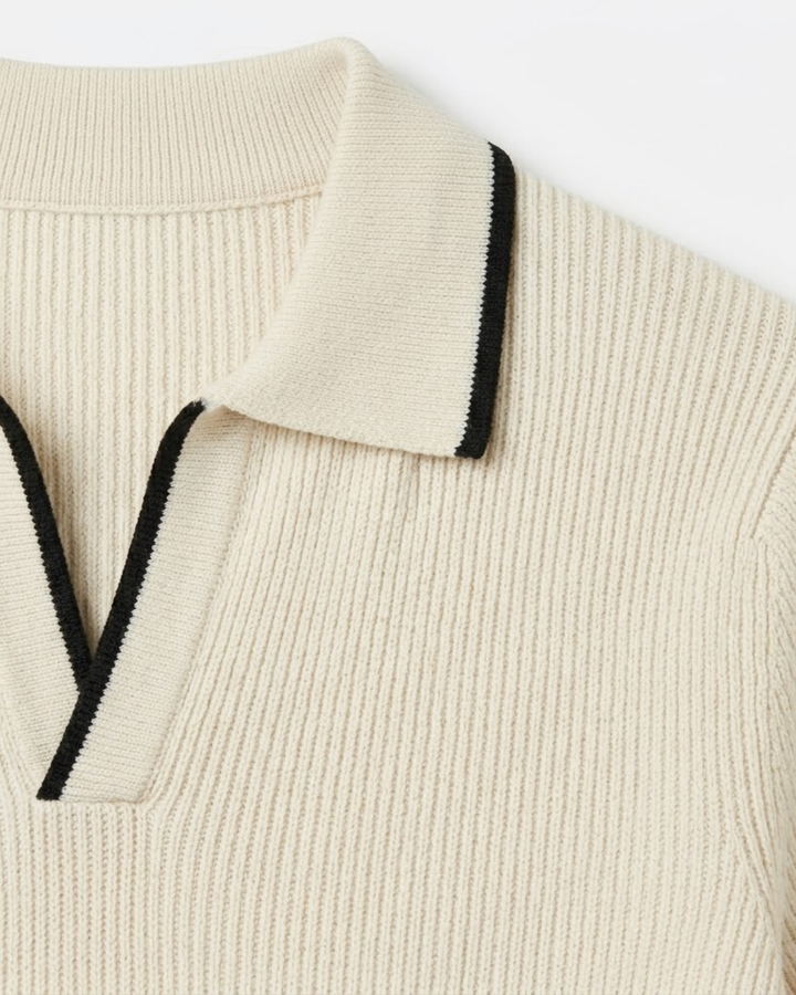 Slim Fit Knit Polo Shirt