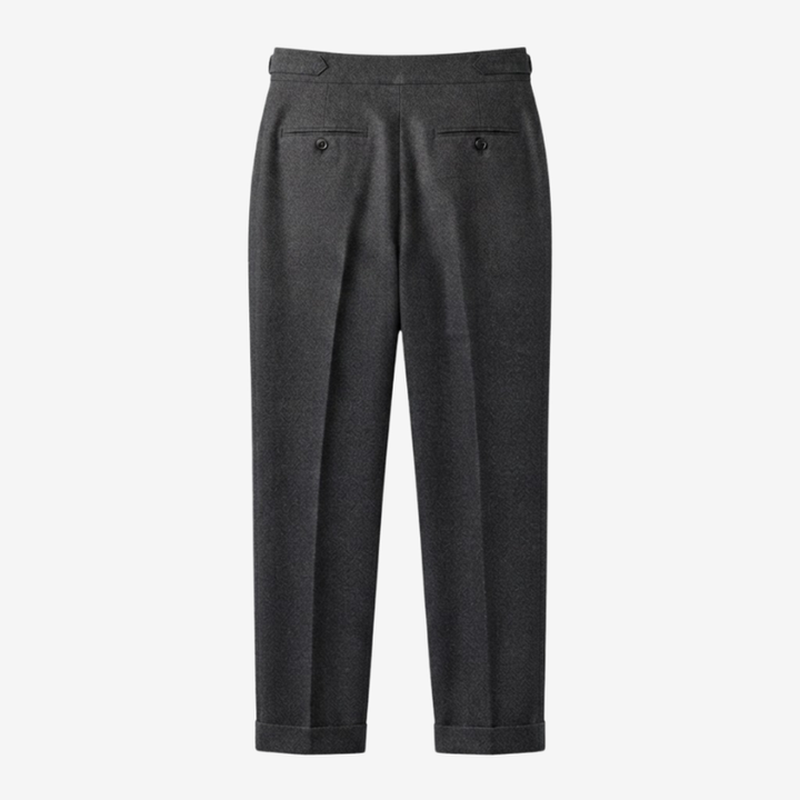 Classic Pleated Trousers with Side Adjusters