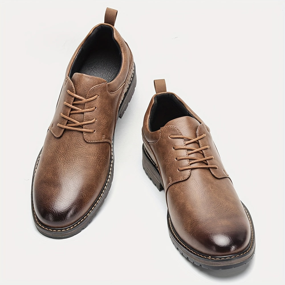 Classic Brogue Derby Dress Shoes