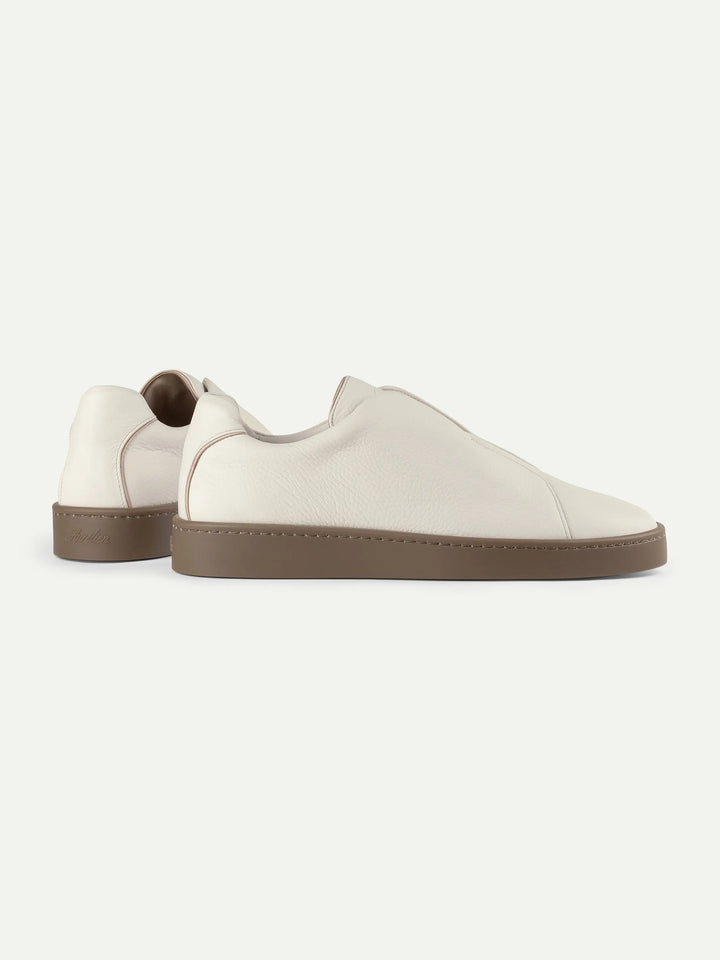 Leather Laceless Sneakers 2 Tone