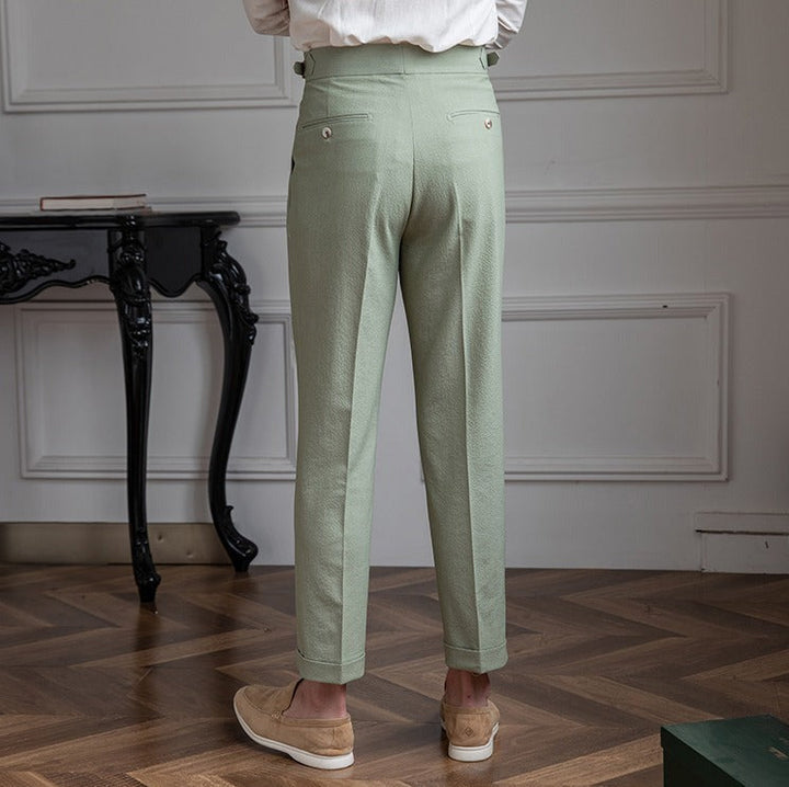 Nicolas Lightweight Seersucker Trousers