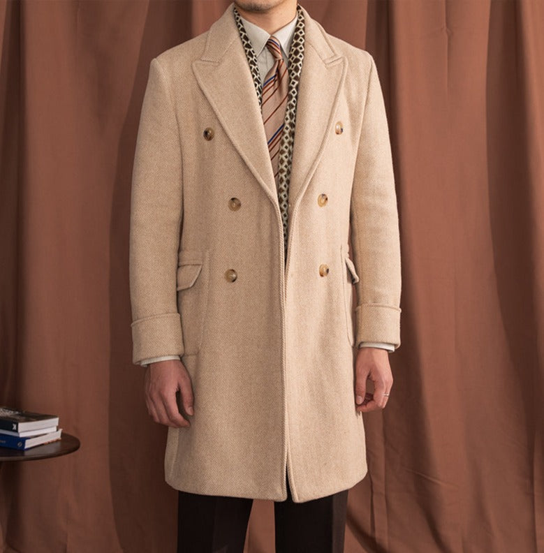 Dominic Classic Vintage Herringbone Coat