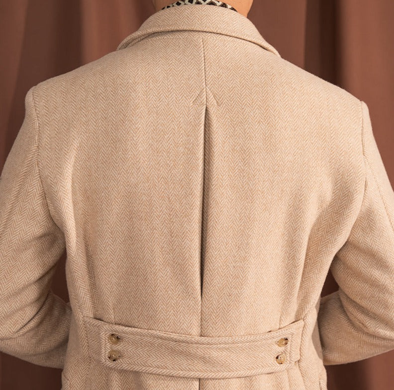 Dominic Classic Vintage Herringbone Coat