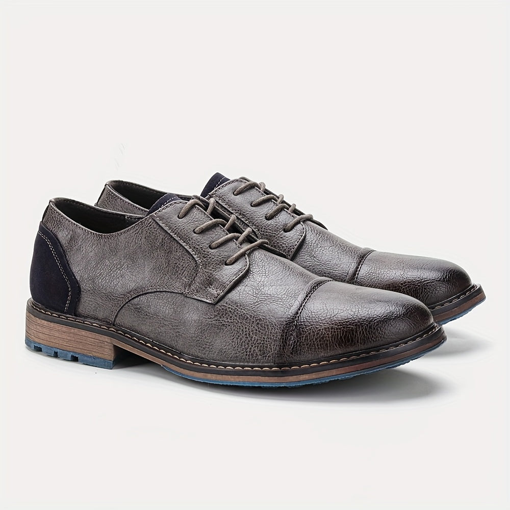 Men’s Cap-Toe Derby Dress Shoes
