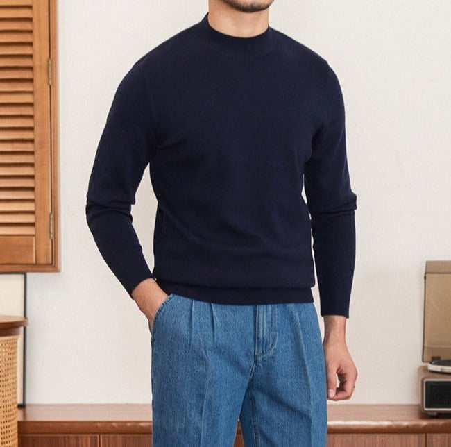 Axel Premium Knit Mock Neck Sweater