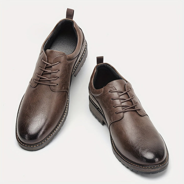 Classic Brogue Derby Dress Shoes