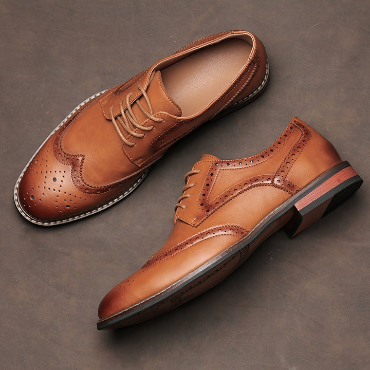 Classic Lace-Up Brogue Dress Shoes