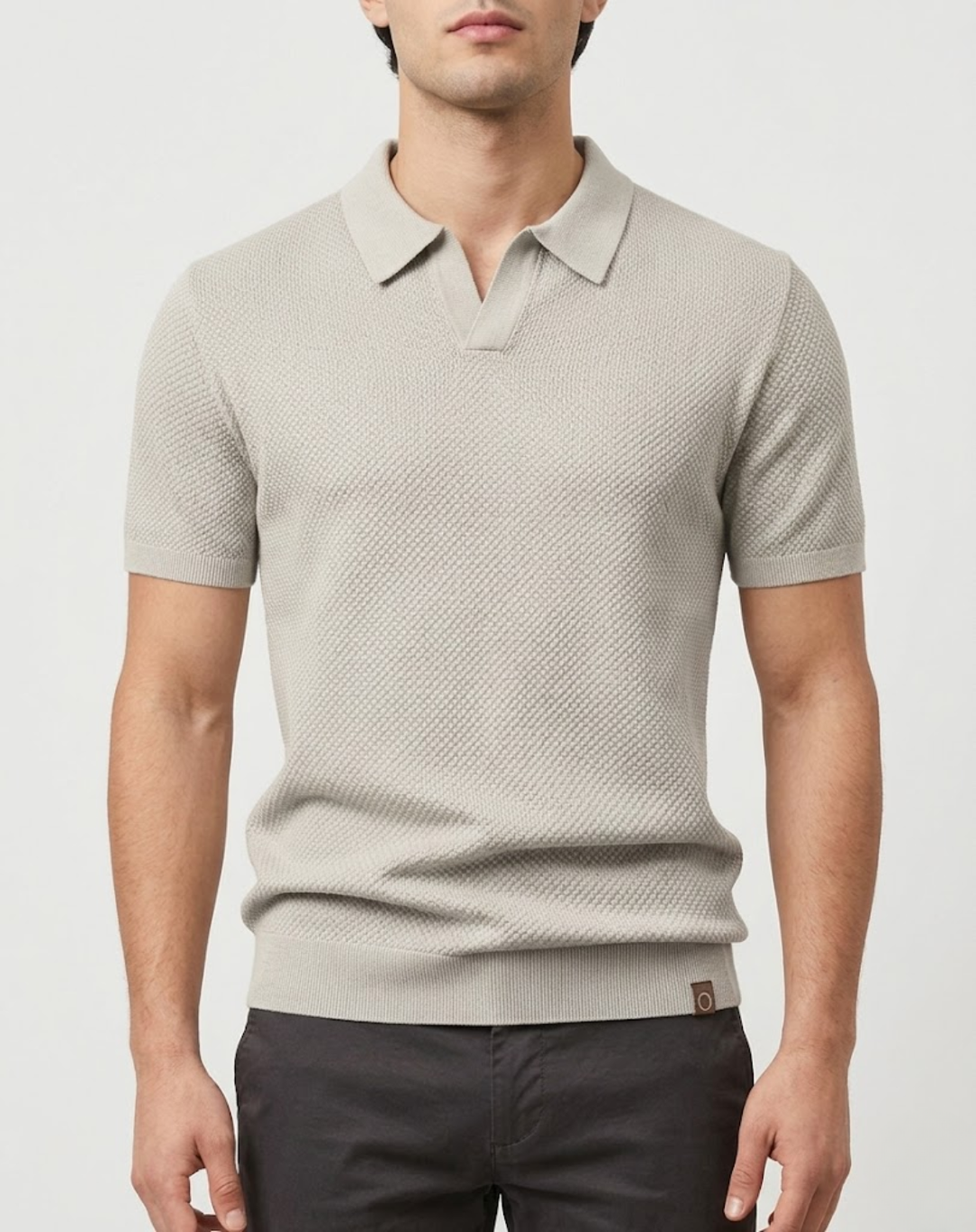 Textured Modern Fit Polo Shirt