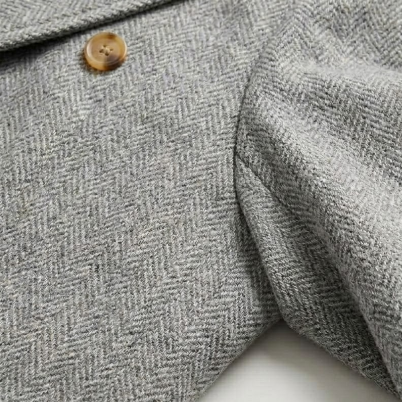 Dominic Classic Vintage Herringbone Coat
