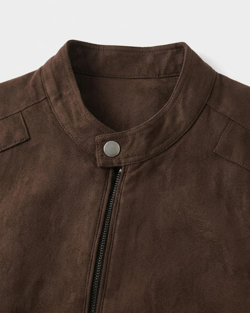LAURENCE Sleek Zip-Front Jacket