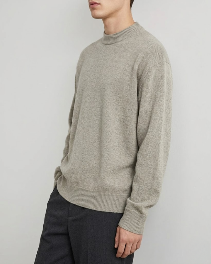 Harvey Premium Merino Mock Neck Sweater