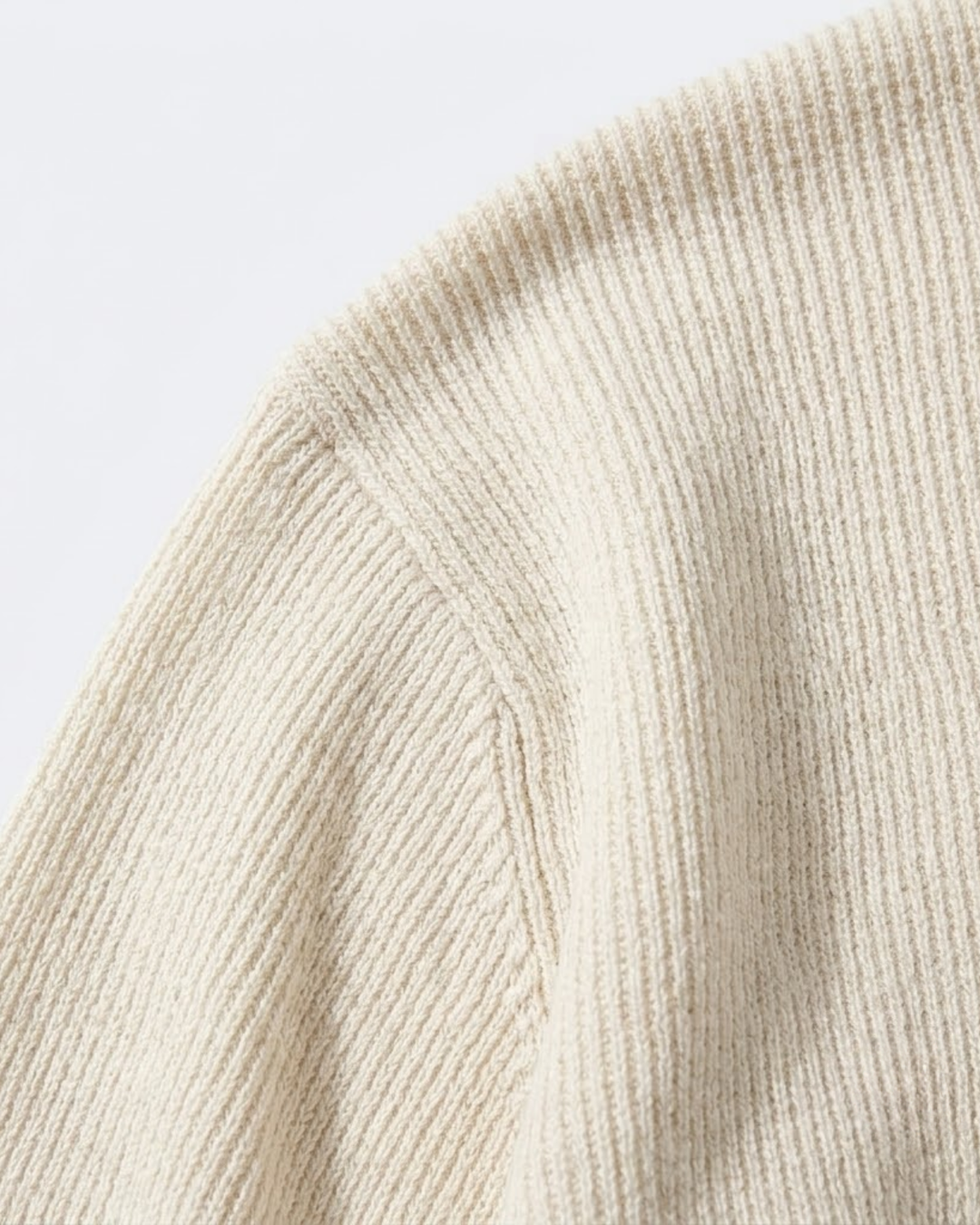 Cotton Knit V-Neck Polo Shirt