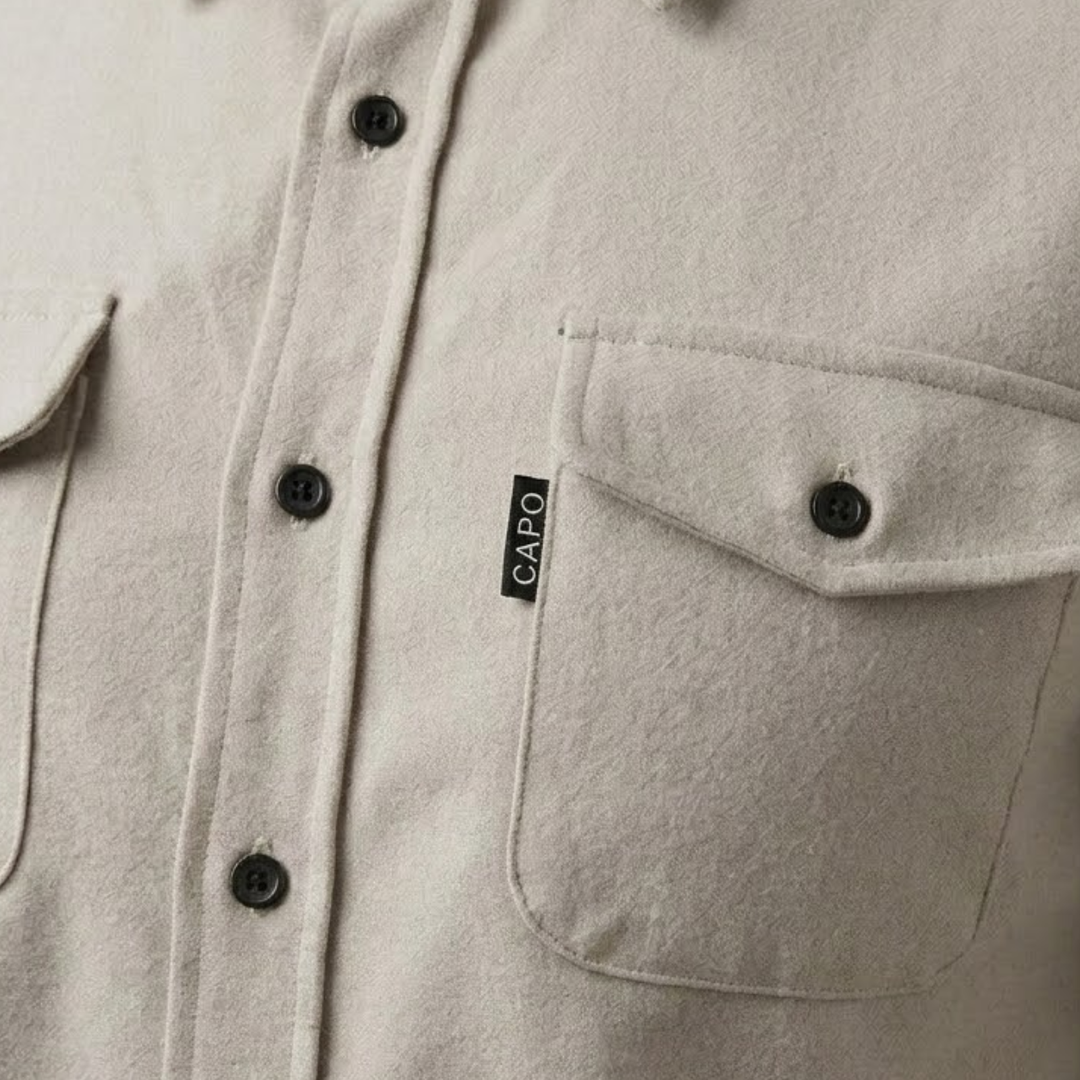 Classic Button-Up Overshirt with Chest Pockets