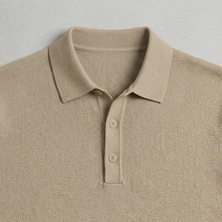 Federico Textured Knit Polo Shirt