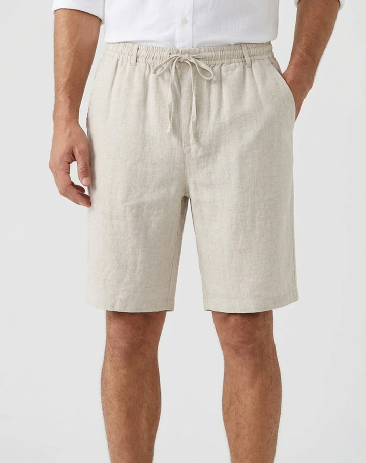 Lightweight Linen Drawstring Shorts