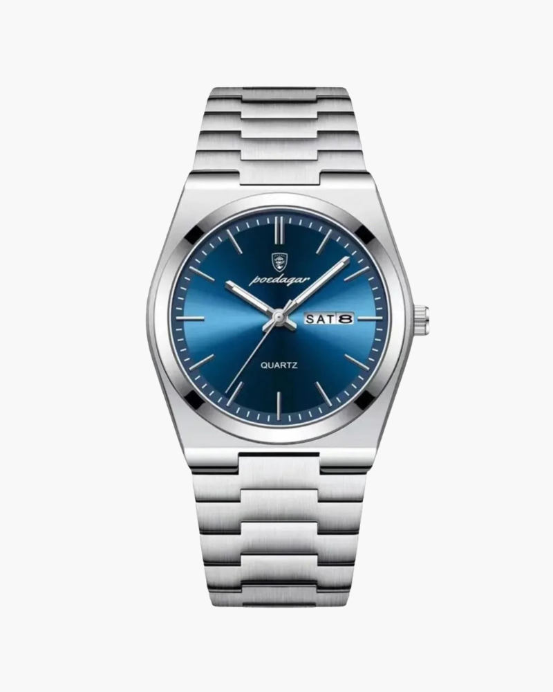 Marine Quartz Watch with Stainless Steel Bracelet