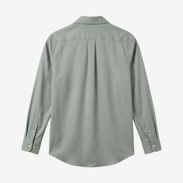 Classic Cotton Blend Shirt with Spread Collar