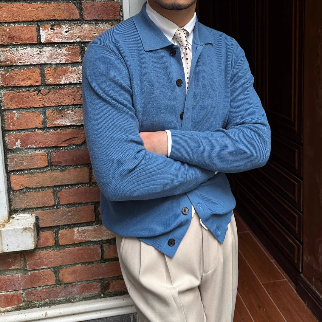 Felipe Classic Collared Cardigan
