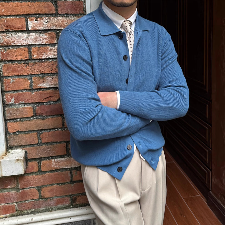 Felipe Classic Collared Cardigan