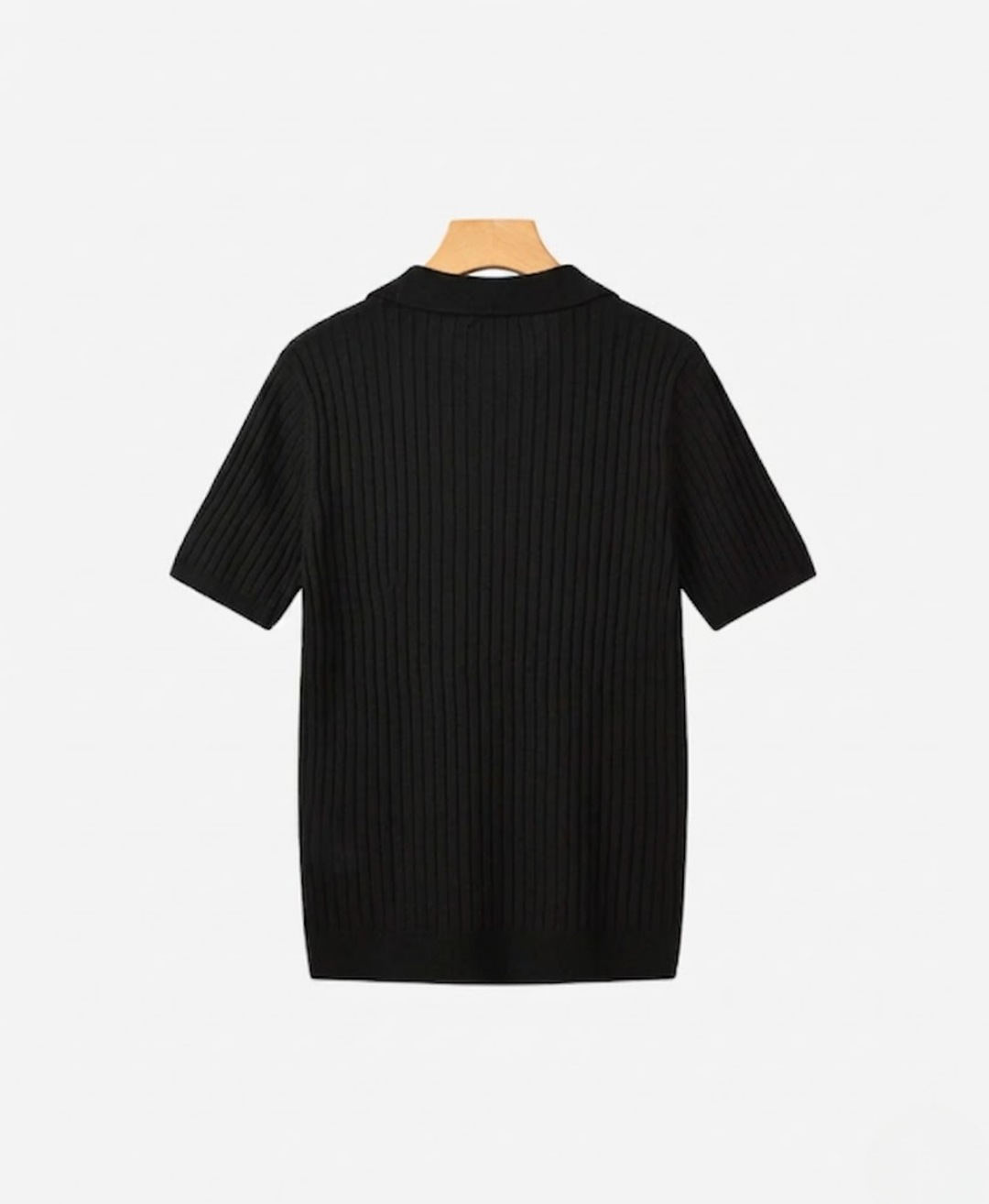 Classic Structured Knit Polo Shirt