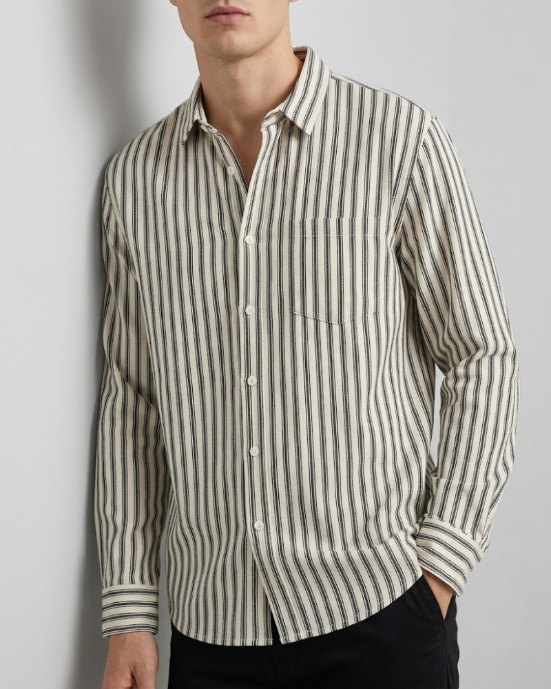 Vintage Striped Relaxed Fit Shirt