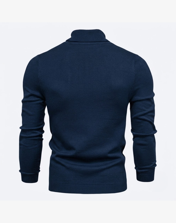 Slim Fit Turtleneck Knit Sweater
