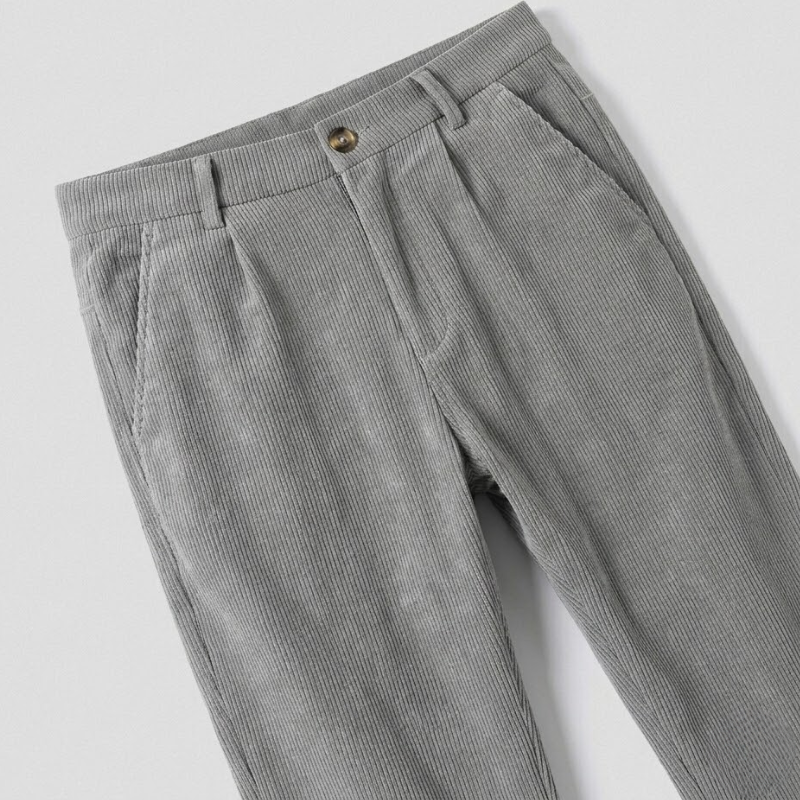 Pleated Corduroy Trousers