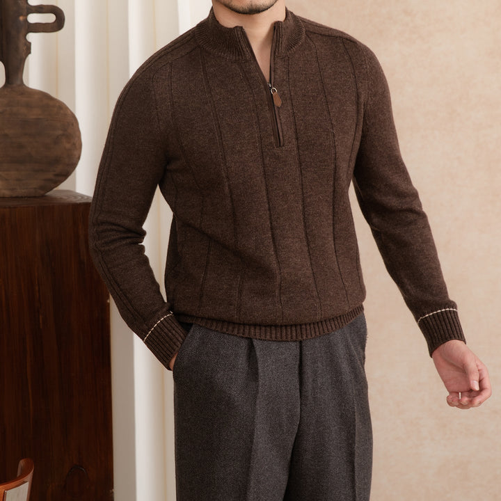 Salvatore Premium Half-Zip Knit Sweater
