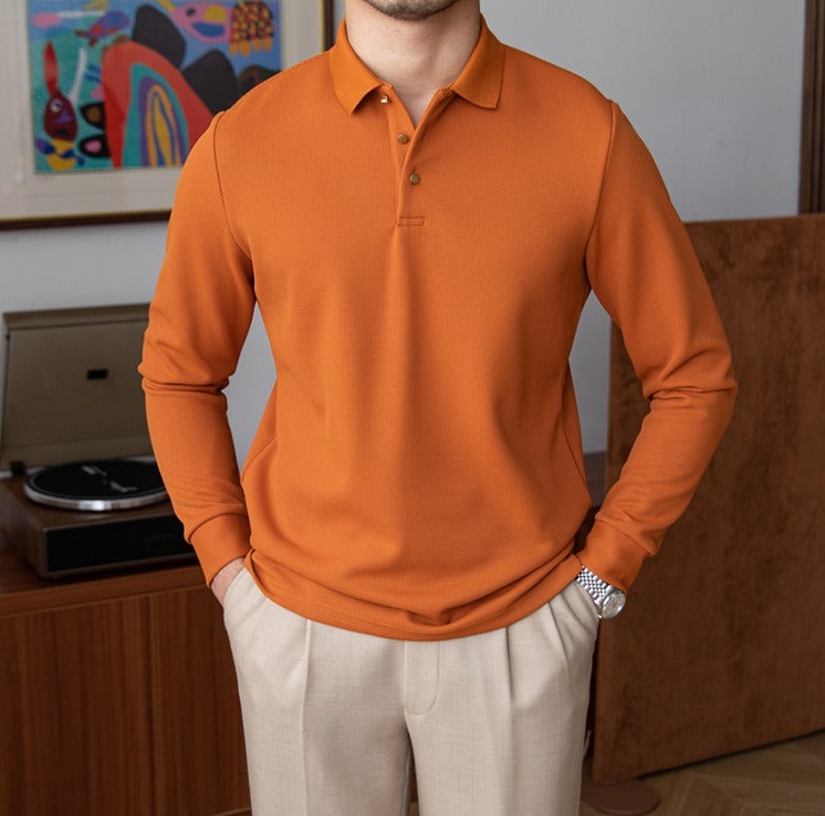 Avery Long-Sleeve Polo Shirt