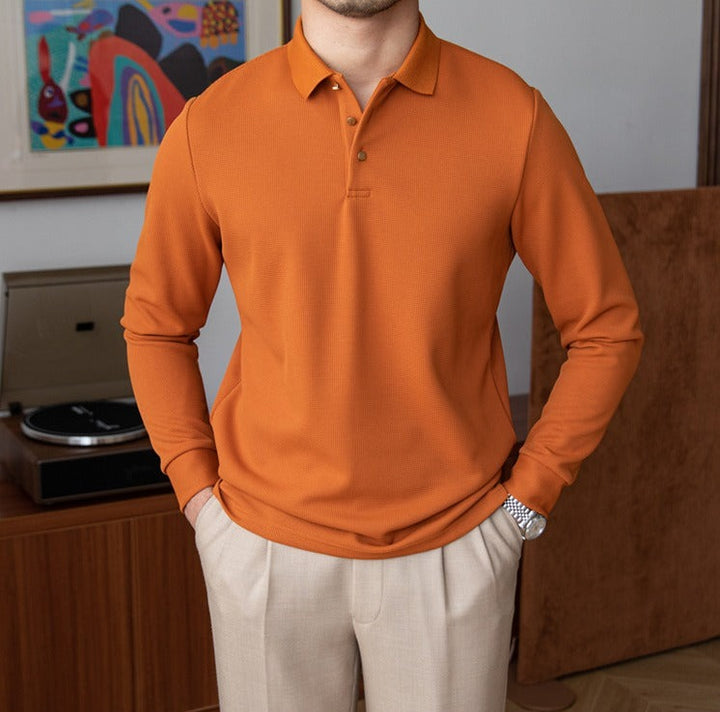 Avery Long-Sleeve Polo Shirt