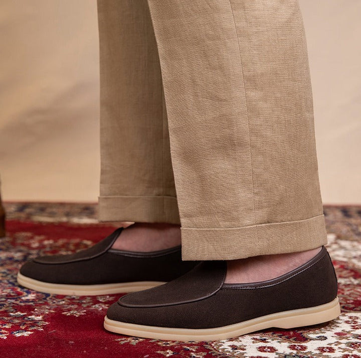 LORENZIO Premium Suede Slip-On Loafers